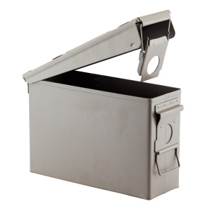 CAISSE A MUNITIONS METAL CAL.30 27X13X18 CM VERT OLIVE