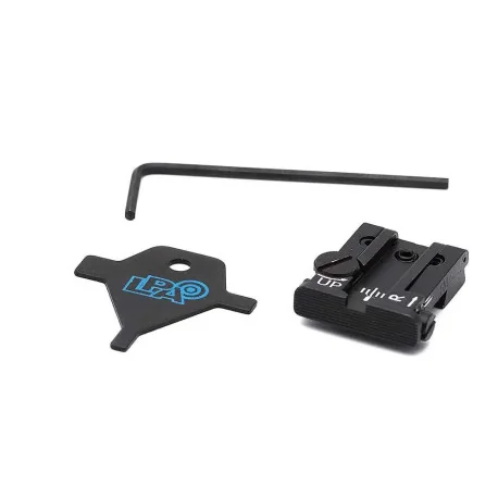 005002 : LPA TPU92BE07 ADJUSTABLE REAR SIGHT FOR BERETTA 92, 96, 98, M9, STOCK, BRIGADIER , 90TWO