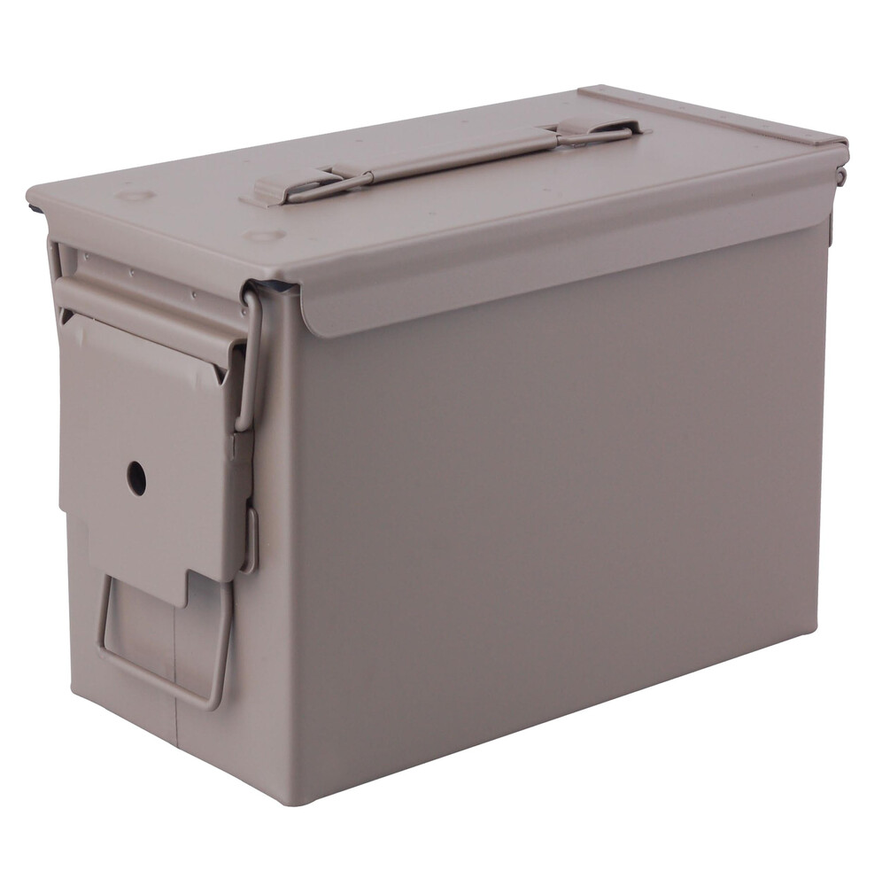 CAISSE MUNITION METAL  CAL.50 TAN DIM INT 28X14.5X18
