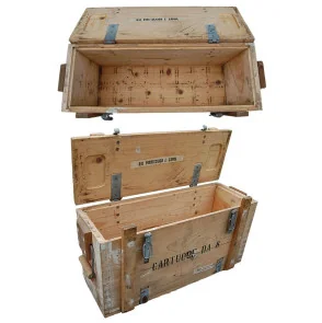 CAISSE À MUNITION EN BOIS DE SURPLUS
