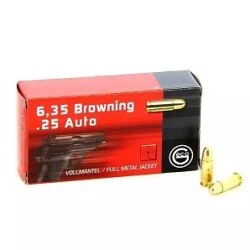 MUNITION GECO 6.35 BROWNING...
