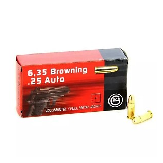 MUNITION GECO 6.35 BROWNING FMJ 49GR