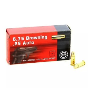 MUNITION GECO 6.35 BROWNING FMJ 49GR