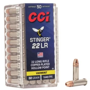 MUNITIONS CCI 22LR VARMINT HIGHT VELOCITY STINGER X50