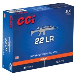 MUNITIONS CCI AR TACTICAL COPPER 22LR X300