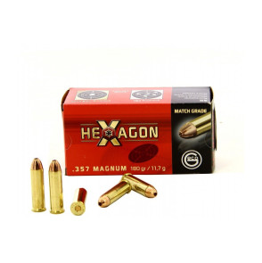 MUNITIONS GECO 357MAG HEXAGON 180GR X50
