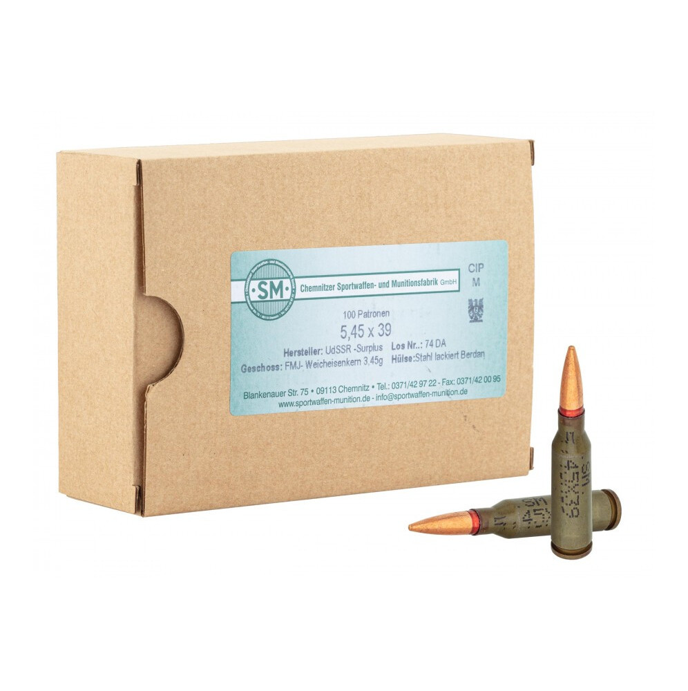 MUNITIONS SPORTWAFFEN 5.45X39 MM - 52 GR X200
