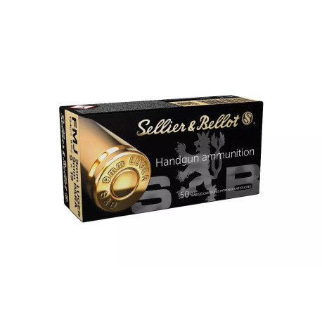 MUNITIONS SELLIER BELLOT 9MM 124 GR FMJ X50