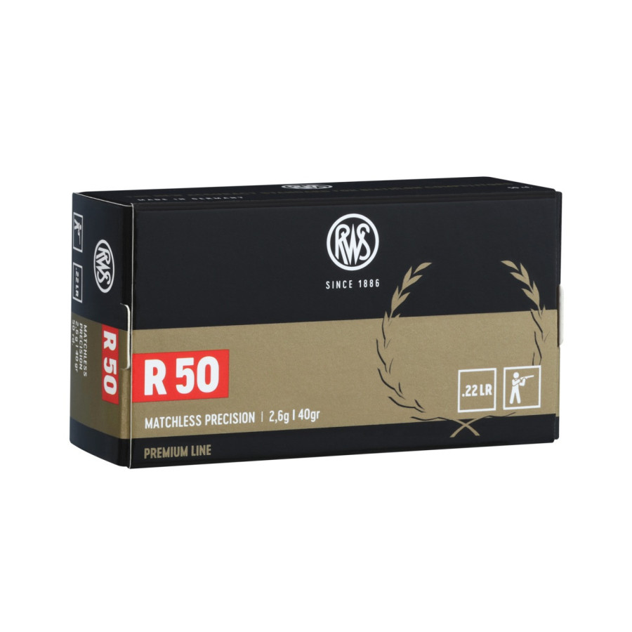 MUNITION RWS CALIBRE .22 LR...