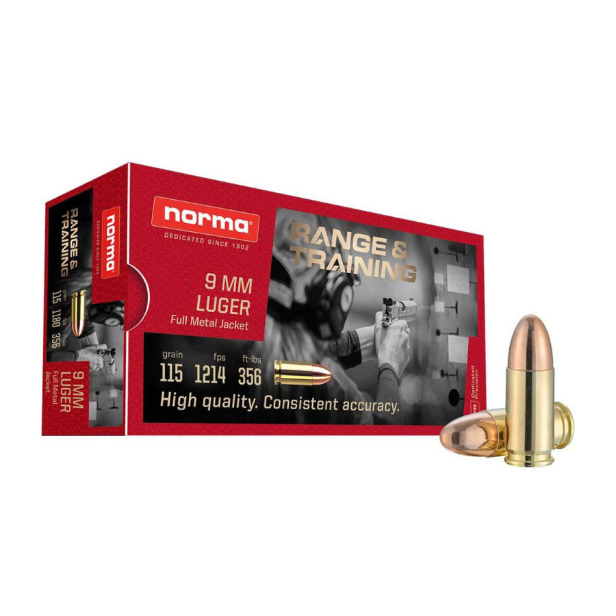 MUNITIONS NORMA 9X19 115GR...
