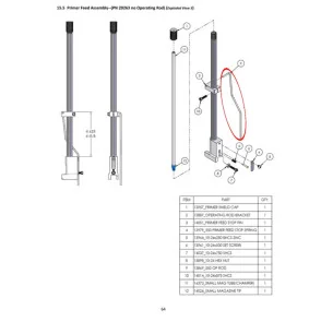 DILLON 13869 OPERATING ROD REV. S/S FOR RL550