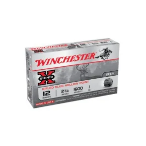BALLES WINCHESTER SUPER-X SLUG RIFLED HP 12/70 28G X5