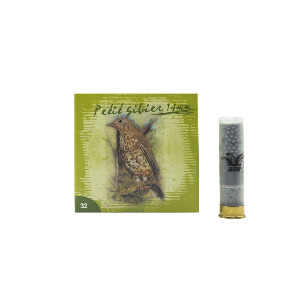 BOITE DE 25 CARTOUCHES JOCKER 14 MM C/32/63/08 - 16 G - BOURRE GRASSE
