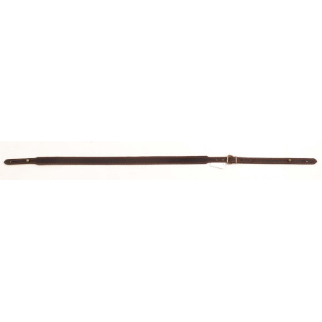 BRETELLE A BOUTON CUIR VIEILLI COUSU + ANTIDERAPAN