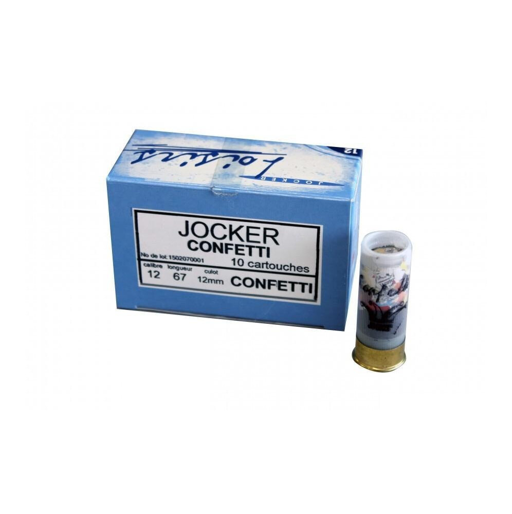 BOITE DE 10 CART JOCKER 12/67 CONFETTI
