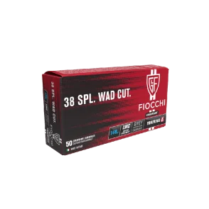 MUNITIONS FIOCCHI 38SP LWC 148GR X50