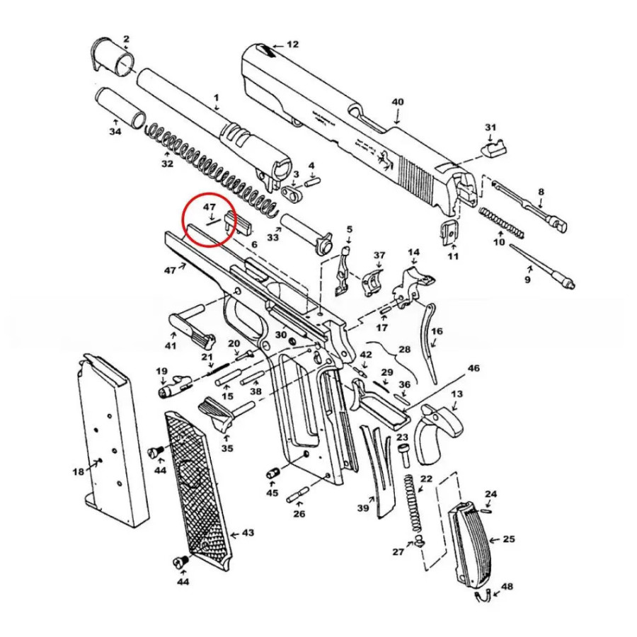 EEMANN TECH EJECTOR PIN FOR 19112011, SILVER