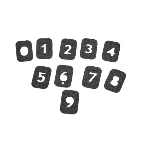 005378 : EEMANN TECH NUMBERED GRIP TAPE SET X10