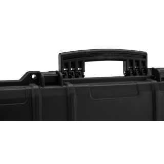 MALLETTE 103X33X15 WATERPROOF NOIRE ARMES MOUSSE PREDECOUPEE