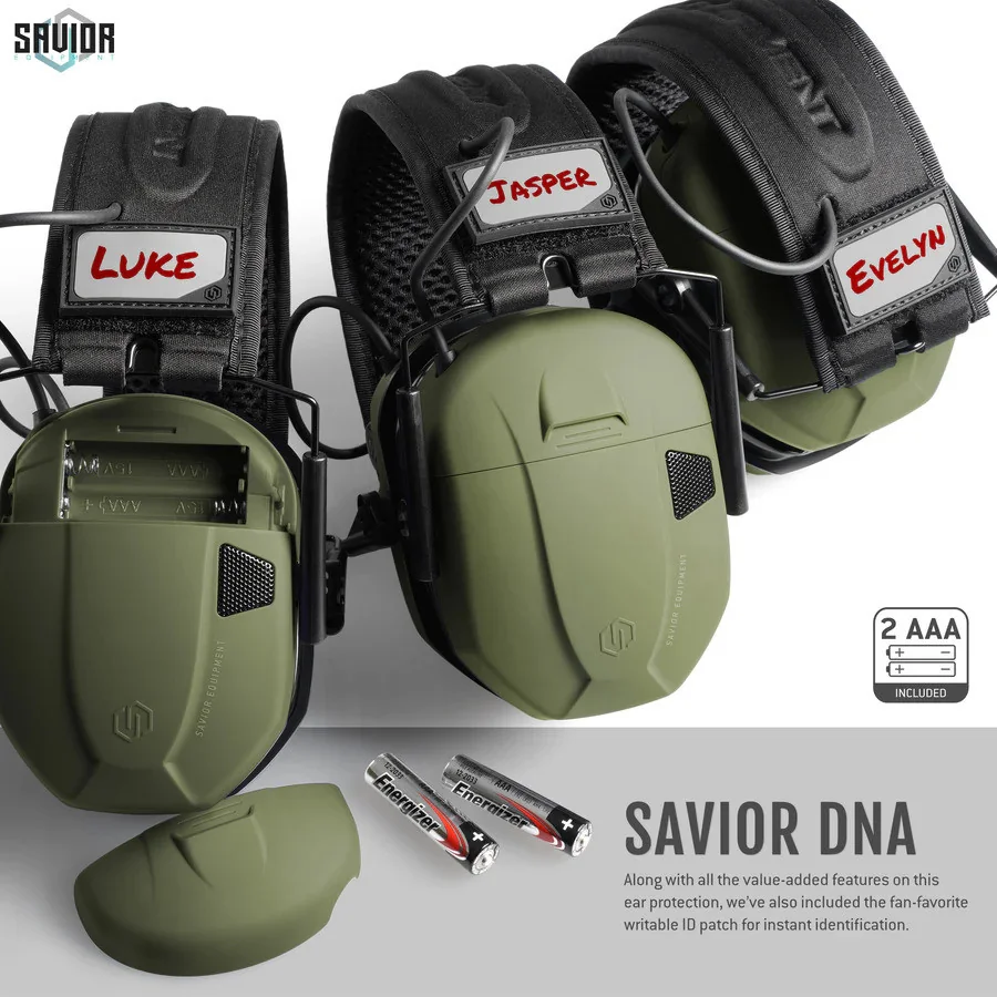 SAVIOR CASQUE ANTIBRUIT ELECTRONIQUES OD GREEN