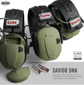 SAVIOR CASQUE ANTIBRUIT ELECTRONIQUES OD GREEN