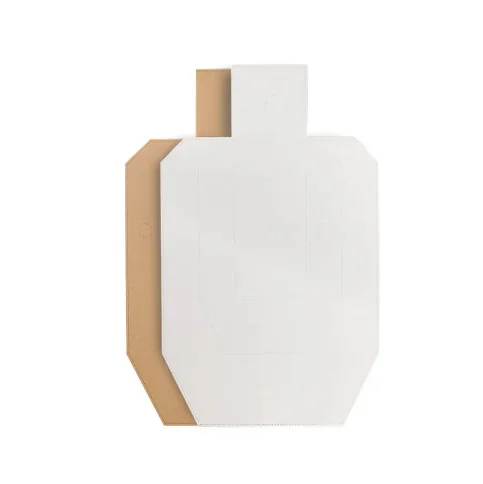 CARDBOARD SRA TARGET TAN/WHITE - 100 PCS./PACK tanwhite pcspack