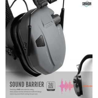 SAVIOR CASQUE ANTIBRUIT ELECTRONIQUES GRIS