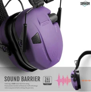 SAVIOR CASQUE ANTIBRUIT ELECTRONIQUES VIOLET