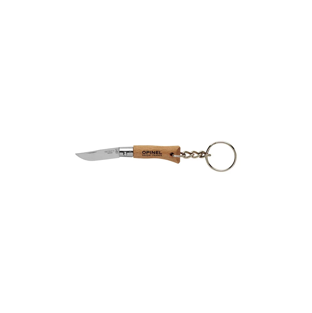 COUTEAU TRADITION OPINEL N2 INOX PORTE CLEF MANCHE HETRE