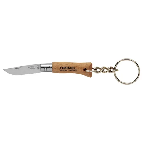 COUTEAU TRADITION OPINEL N2 INOX PORTE CLEF MANCHE HETRE