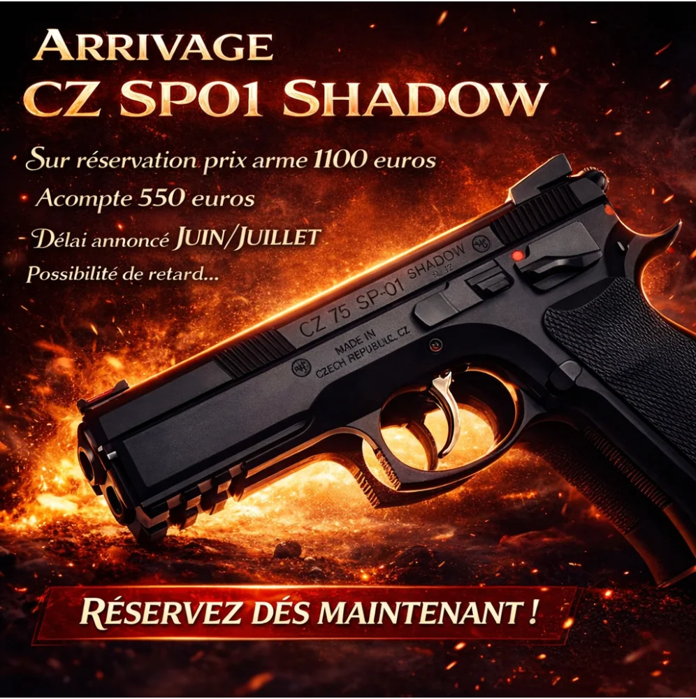 PISTOLET CZ 75 SP01 SHADOW CALIBRE 9X19