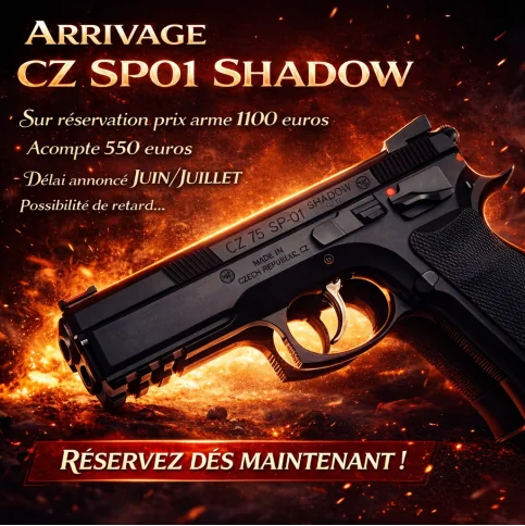 PISTOLET CZ 75 SP01 SHADOW CALIBRE 9X19