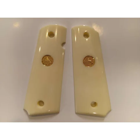 PLAQUETTE COLT 1911 LOGO OR IMMITATION IVOIR