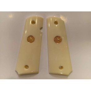 PLAQUETTE COLT 1911 LOGO OR IMMITATION IVOIR