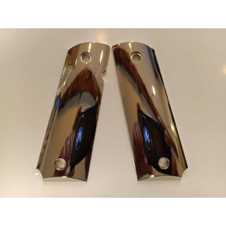 PLAQUETTE GRIP 1911 CUSTOM CHROME