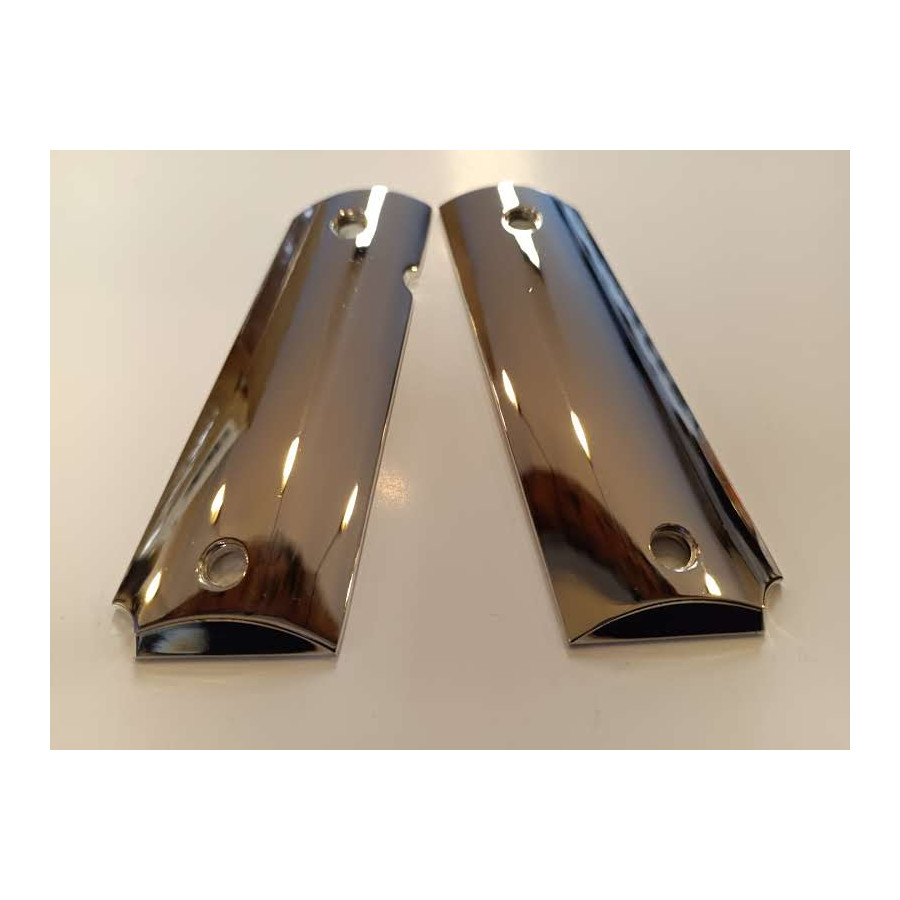 PLAQUETTE GRIP 1911 CUSTOM CHROME