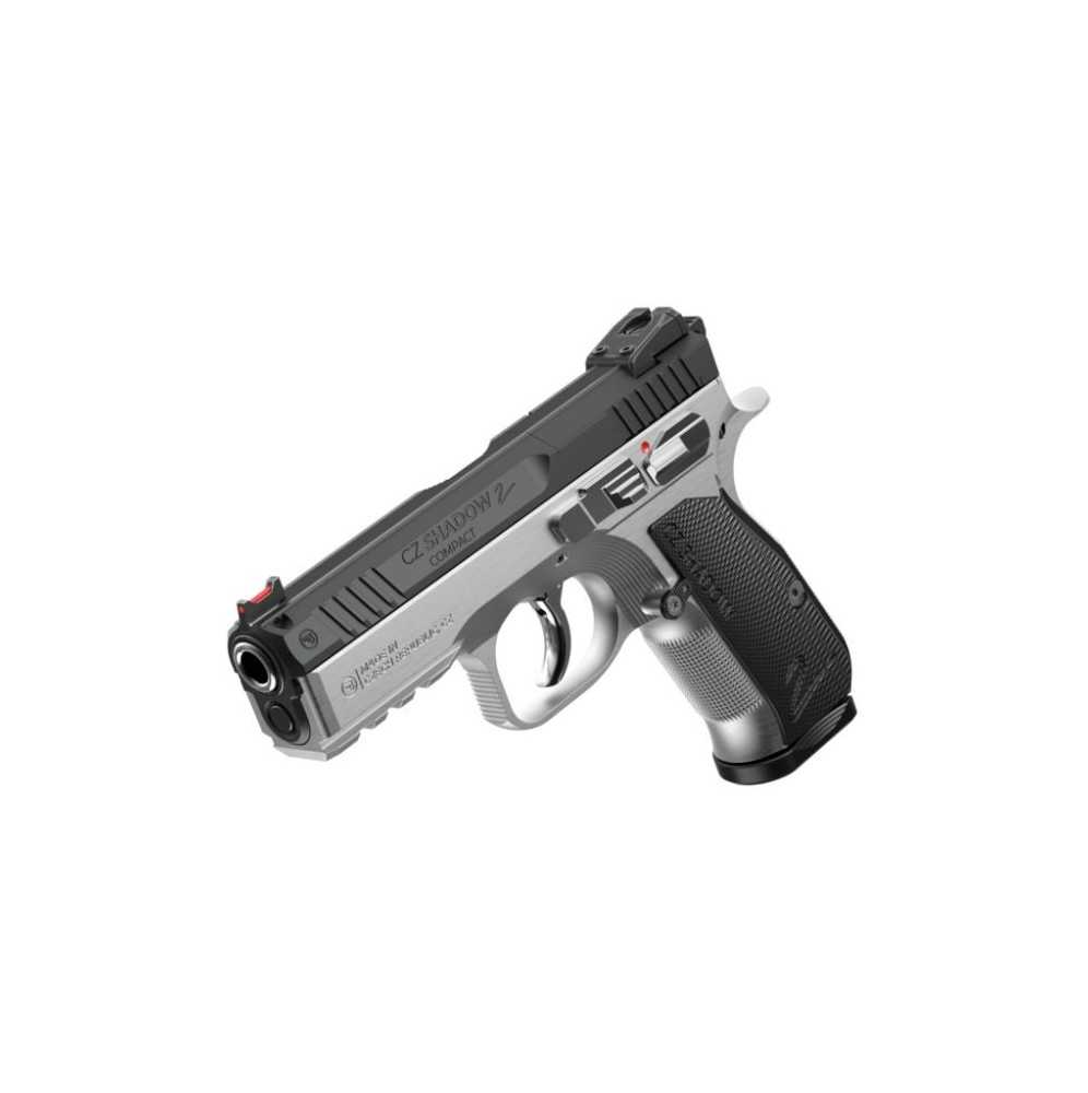 PISTOLET CZ SHADOW 2 COMPACT INDUSTRIAL BLACK 9×19 2 CHARGEURS