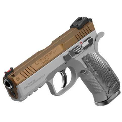 PISTOLET CZ SHADOW 2 COMPACT INDUSTRIAL GOLD 9×19 2 CHARGEURS