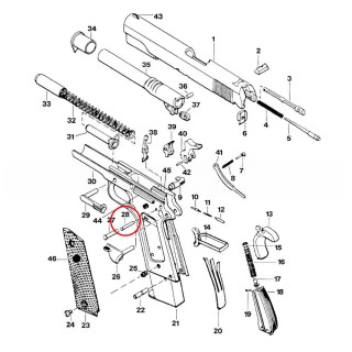 EEMANN TECH SEAR PIN FOR 1911/2011