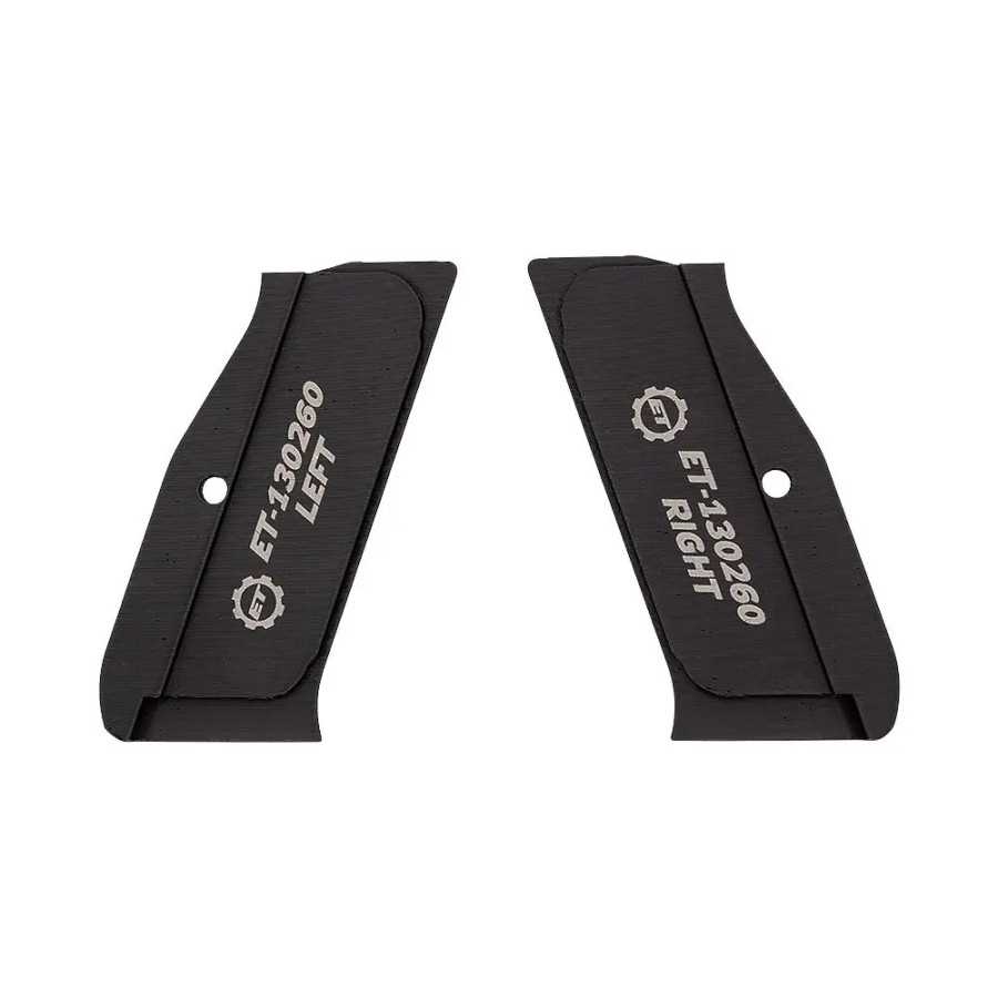 POIGNEES EN PLASTIQUE CRANTEES 3D EEMANN TECH POUR CZ SHADOW 1/2