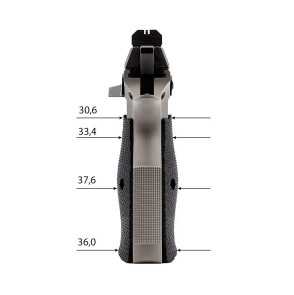 POIGNEES EN PLASTIQUE CRANTEES 3D EEMANN TECH POUR CZ SHADOW 1/2
