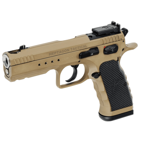 PISTOLET TANFOGLIO HEPTAGON TACTICAL 9X19 K FDE