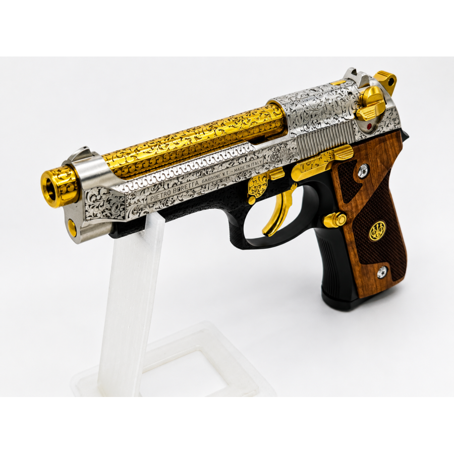 PISTOLET BERETTA 92F 9x19 CUSTOM OR ENGRAVING