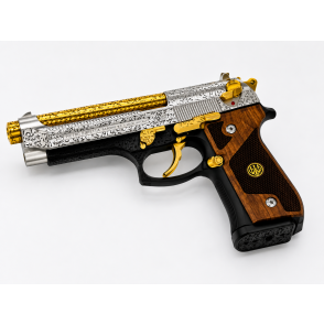 PISTOLET BERETTA 92F 9x19 CUSTOM OR ENGRAVING