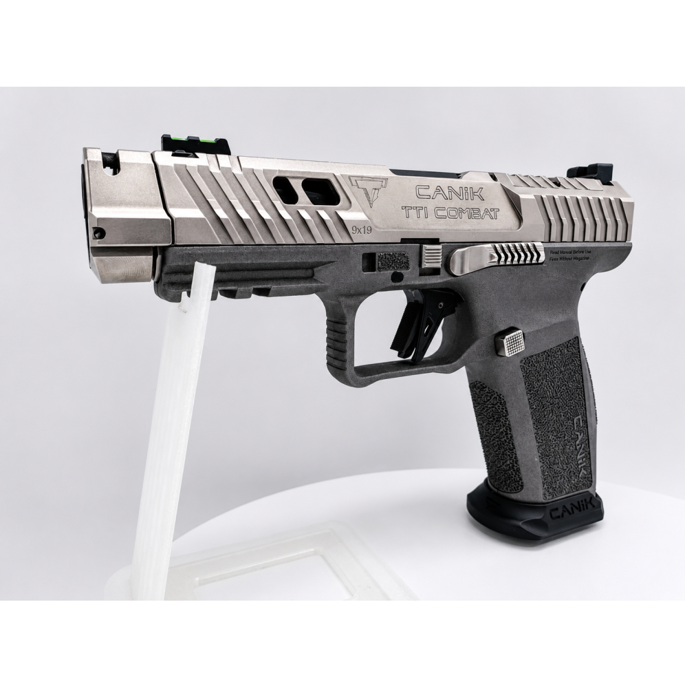 PISTOLET CANIK TTI COMBAT TARAN TACTICAL INNOVATIONS 9X19 CUSTOM CUSTOM SILVER