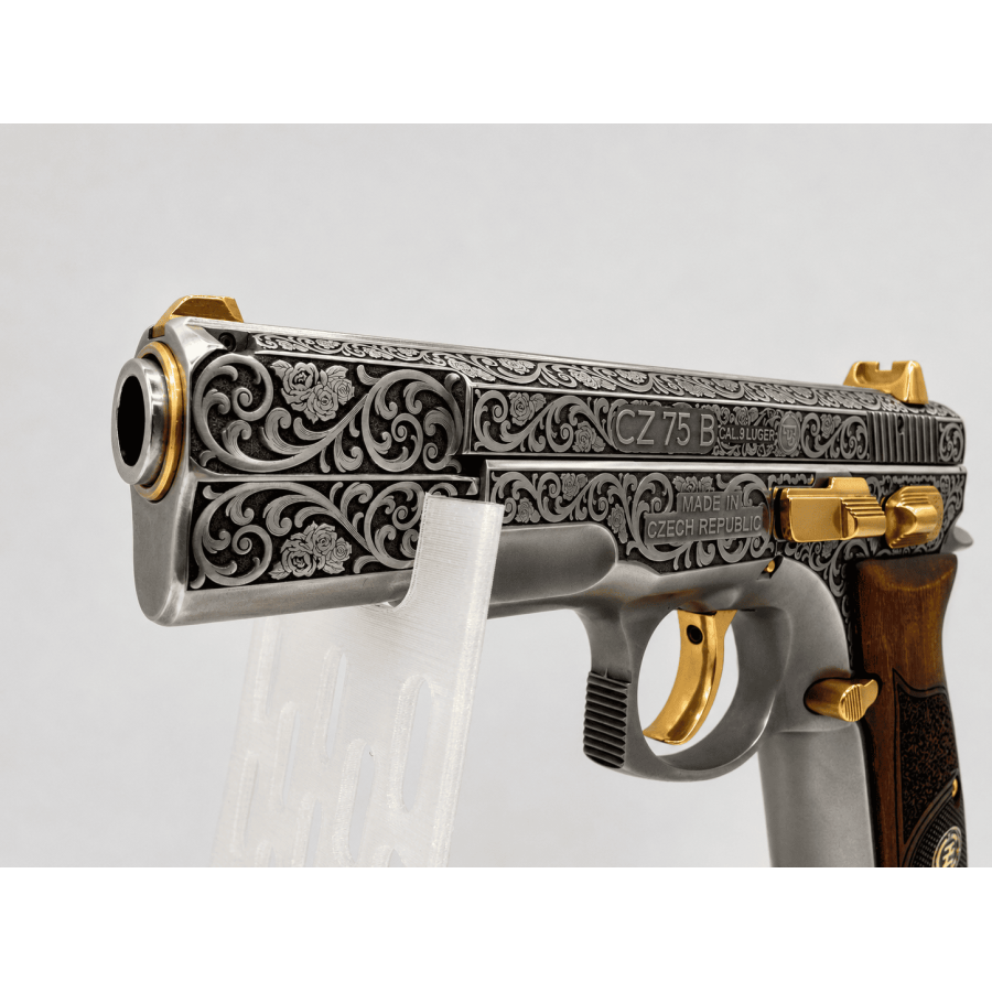 PISTOLET CZ 75B FULL ENGRAVING OR 24 CT