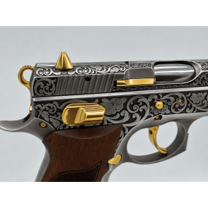 PISTOLET CZ 75B FULL ENGRAVING OR 24 CT