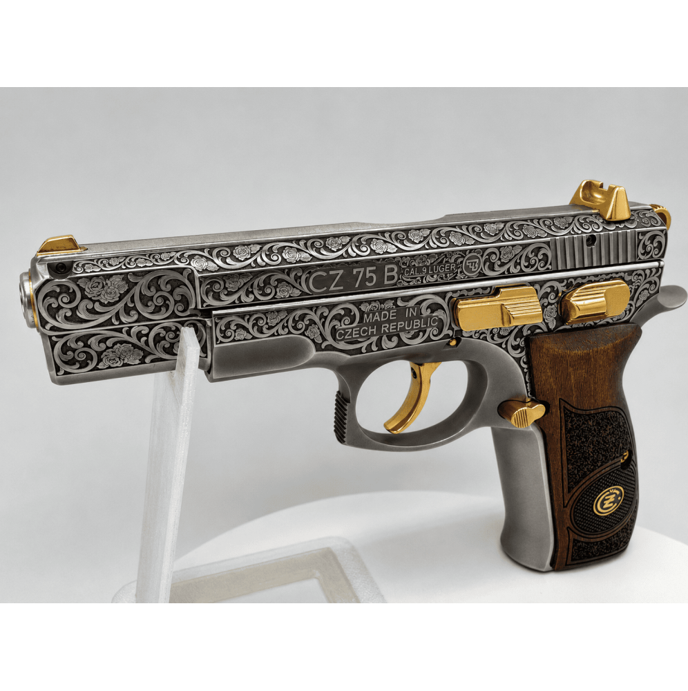 PISTOLET CZ 75B FULL ENGRAVING OR 24 CT