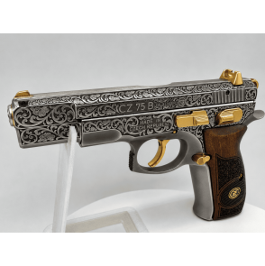 PISTOLET CZ 75B FULL ENGRAVING OR 24 CT