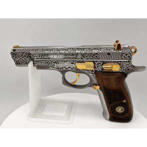 PISTOLET CZ 75B FULL ENGRAVING OR 24 CT